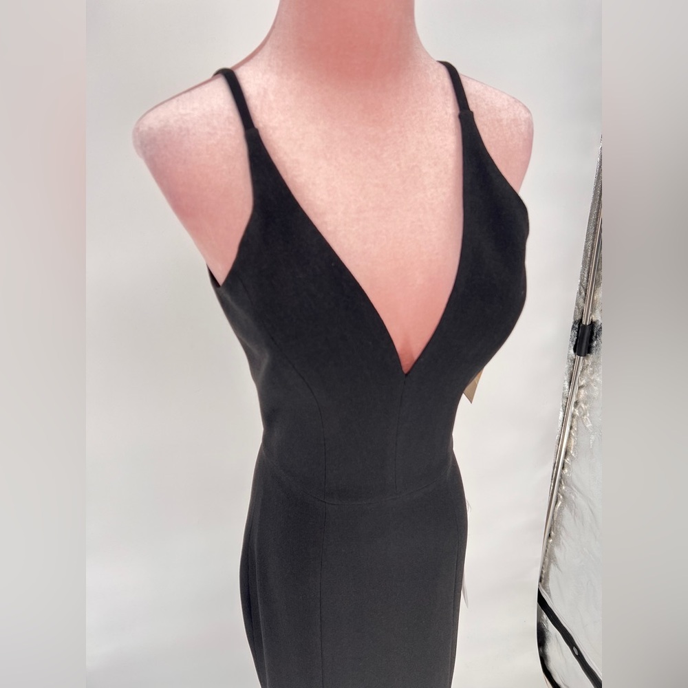 NWT Dress The Population Iris Slit Crepe Gown - Picture 8 of 15